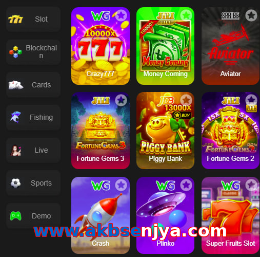 Main screen of Www.akbsenjya.com game page for PK players