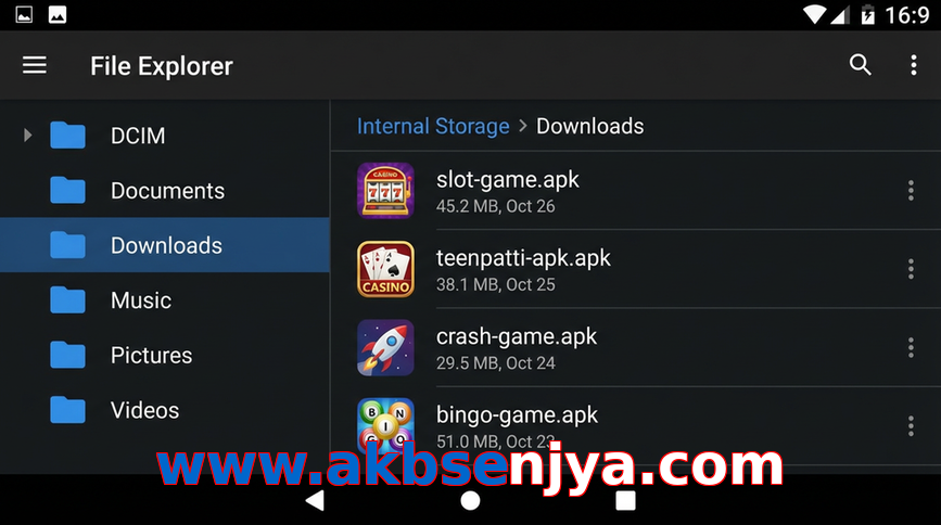 Main screen of Www.akbsenjya.com gameapk page for PK players